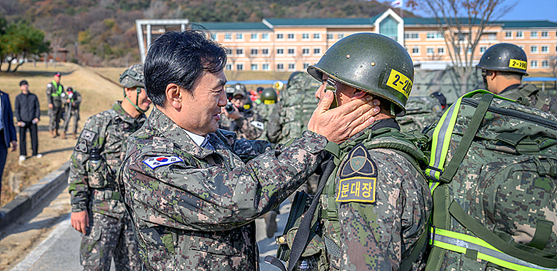 35사단 신병교육대대 방문